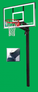 Стойка баскетбольная Spalding 88465CN Gold 54" In Ground Acrylic